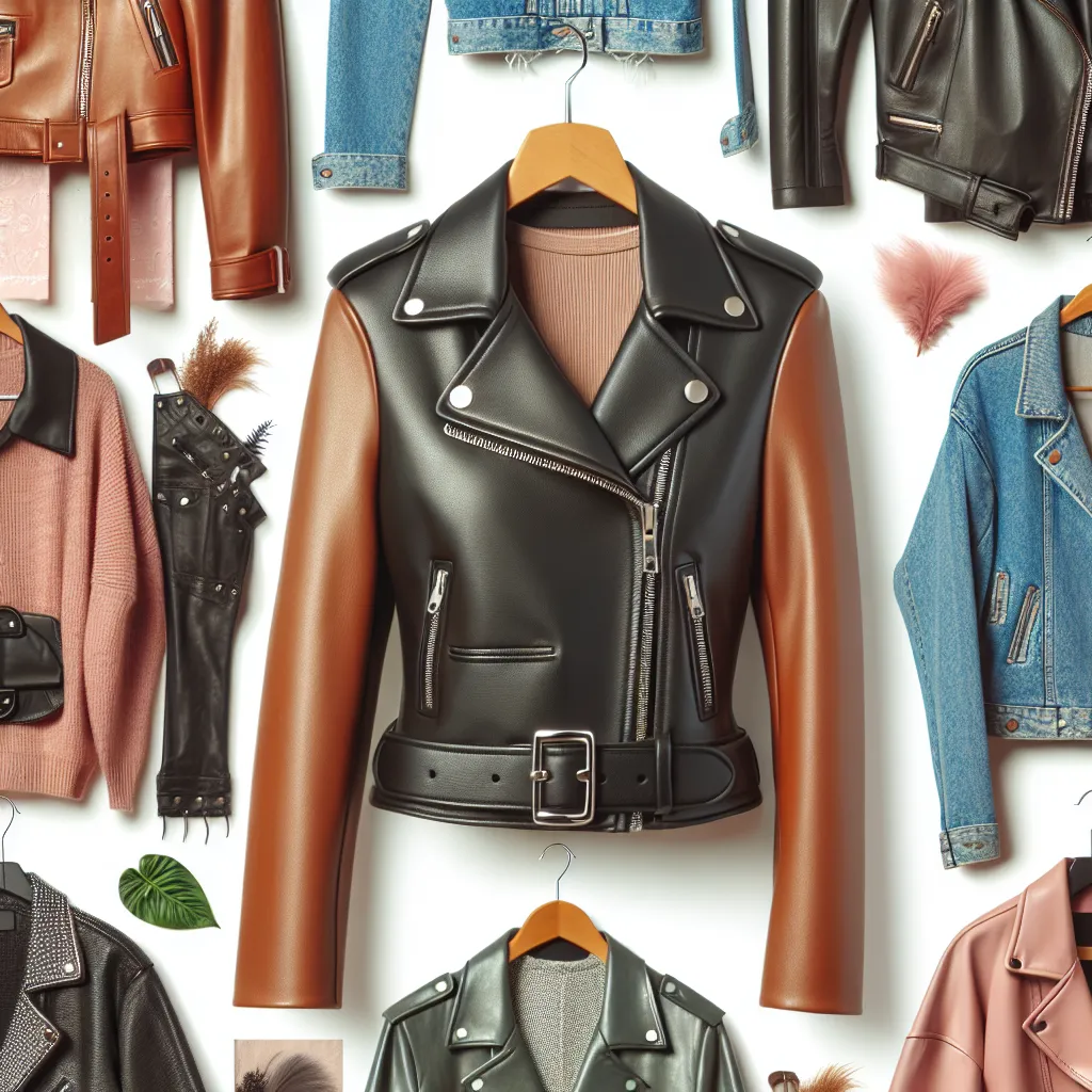 Modne kurtki skórzane damskie i inne trendy w butikach odzieżowych