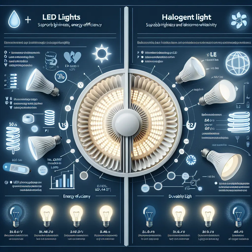 Oświetlenie LED vs. Oprawy halogenowe: Które wybrać?